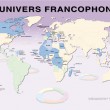 Francophonie map
